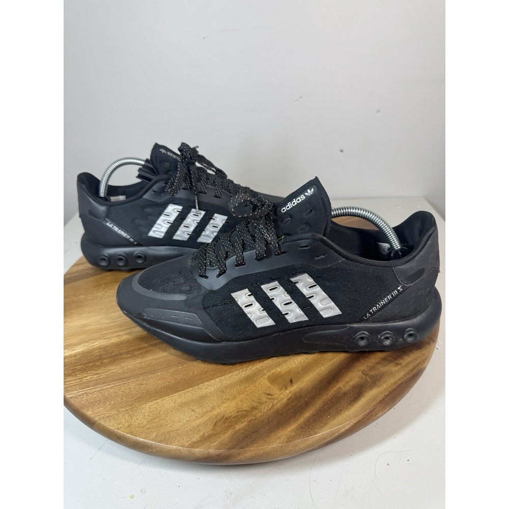Adidas LA Trainer III S Mens Size 11 Black Silver GY7493 Athletic Sneakers